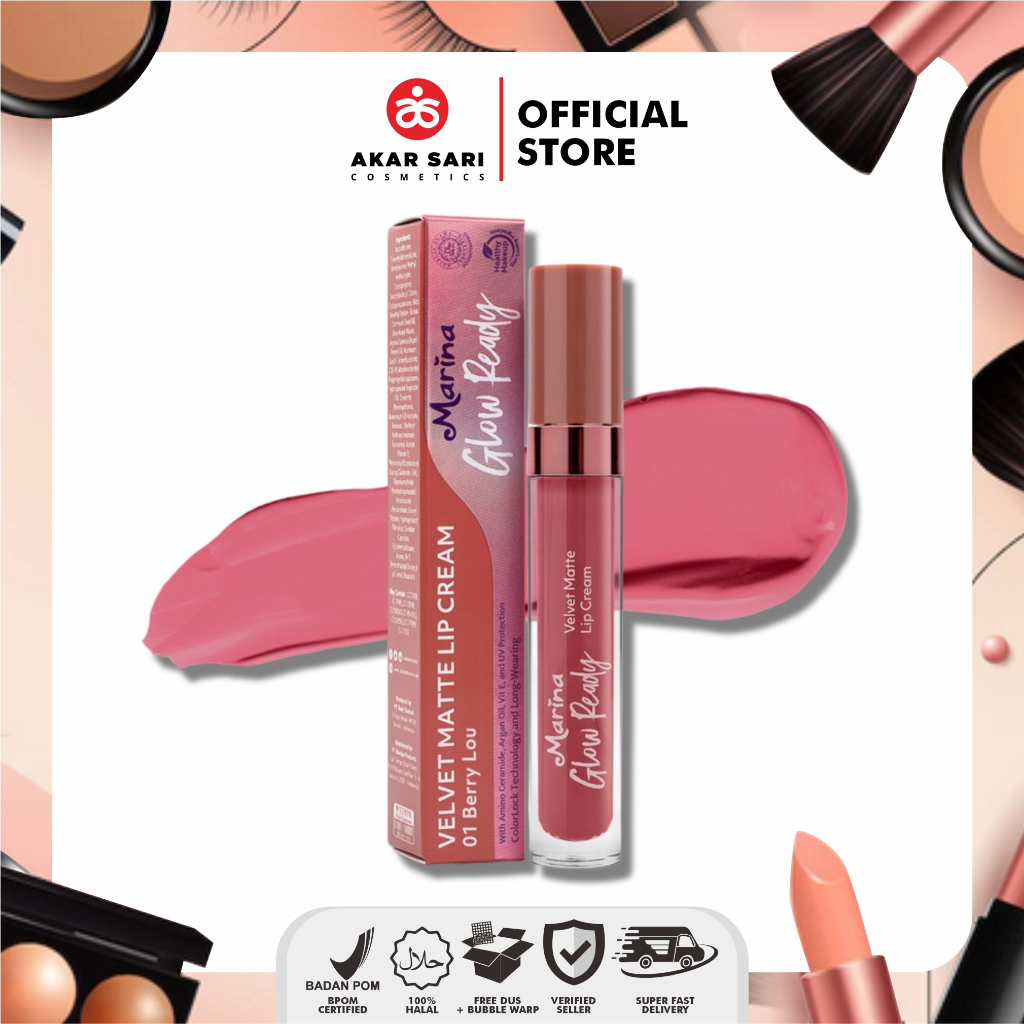 MARINA GLOW READY VELVET MATTE LIP CREAM