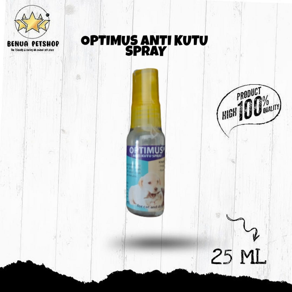 OPTIMUS PLUS ANTI KUTU SPRAY FOR CAT AND DOG - 25 ML