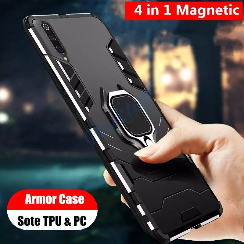 CASE SAMSUNG A20S A20 A30 A50 A50S A70 RUGGED ARMOR ROBOT TRANSFORMER STANDING IRING