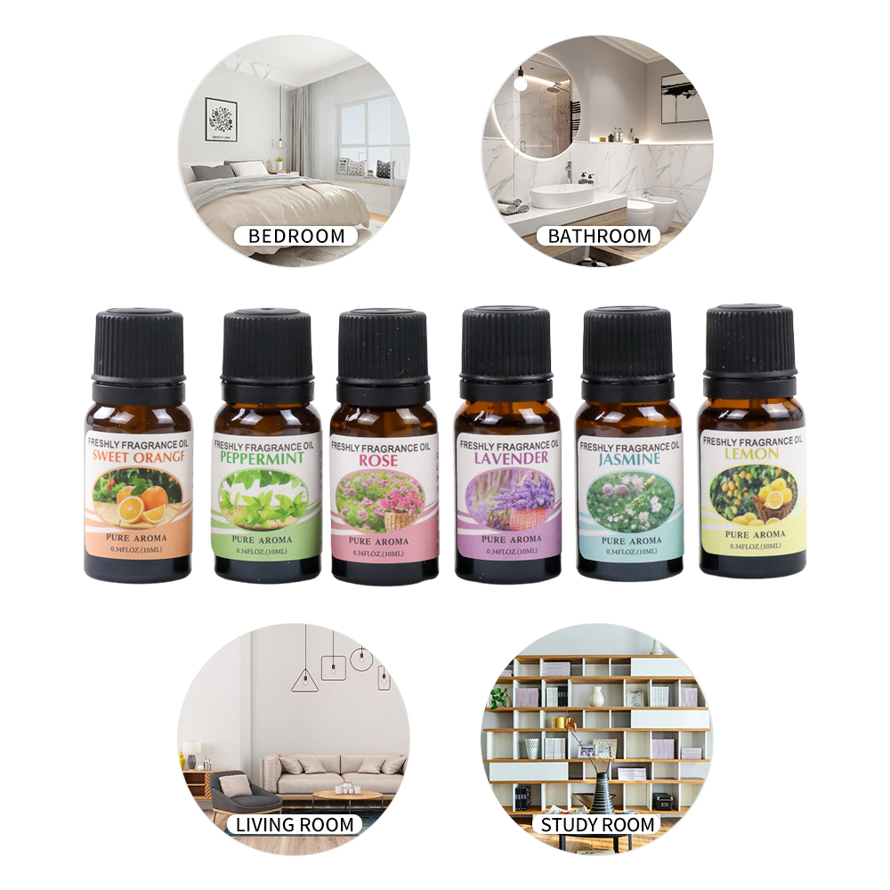 Taffware HUMI Pure Aroma Essential Oil Aromatherapy 6 in 1 10ml - RHJY - No Color