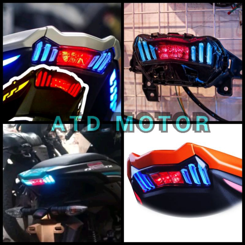 STOPLAMP AEROX 155 NEW CONNECTED LAMPU STOP ALL NEW AEROX 7 WARNA SHARK POWER RGB