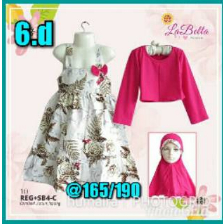 Gamis Hijab Anak Labella Grosir