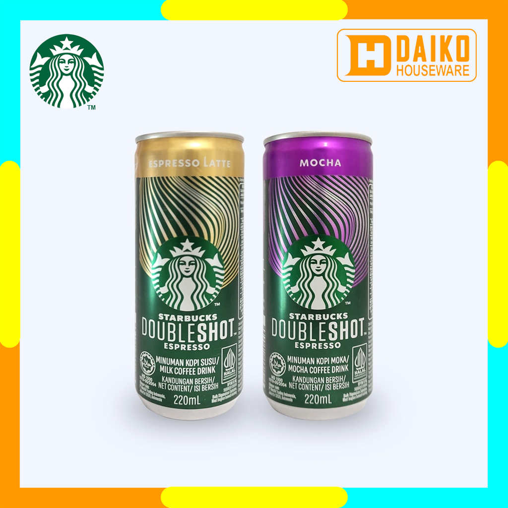 Kopi Instan Starbucks Doubleshot Espresso Kaleng 220ml Can Instant Coffee Ready To Drink