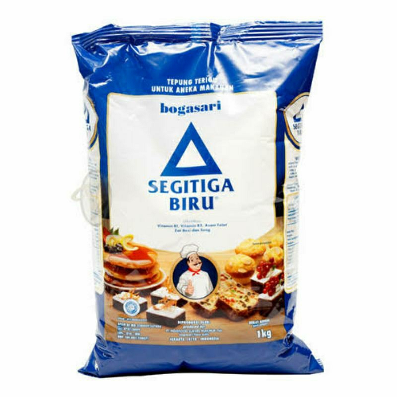 

Segitiga Biru Premium Tepung Terigu Bogasari Kemasan 1 KG