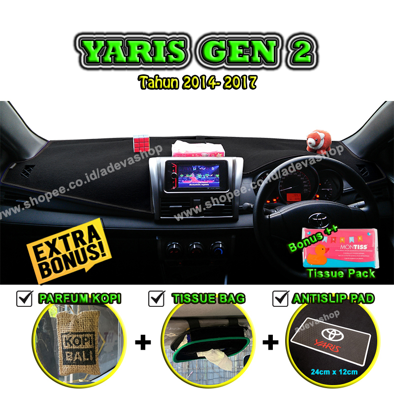 Karpet Dashboard Mobil Yaris Gen 2 Alas Dashboard Mobil