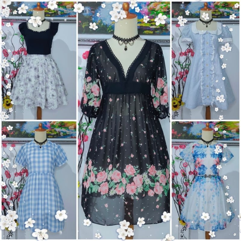 Dress preloved 3 / dress kawai / dress lucu / mini dress/ dress vintage / dress mini preloved / dress mini gemoy