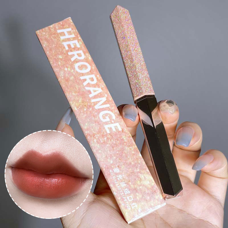 HERORANGE Lipstick Matte Korean Lip Color Pigment Longlasting 12 Jam