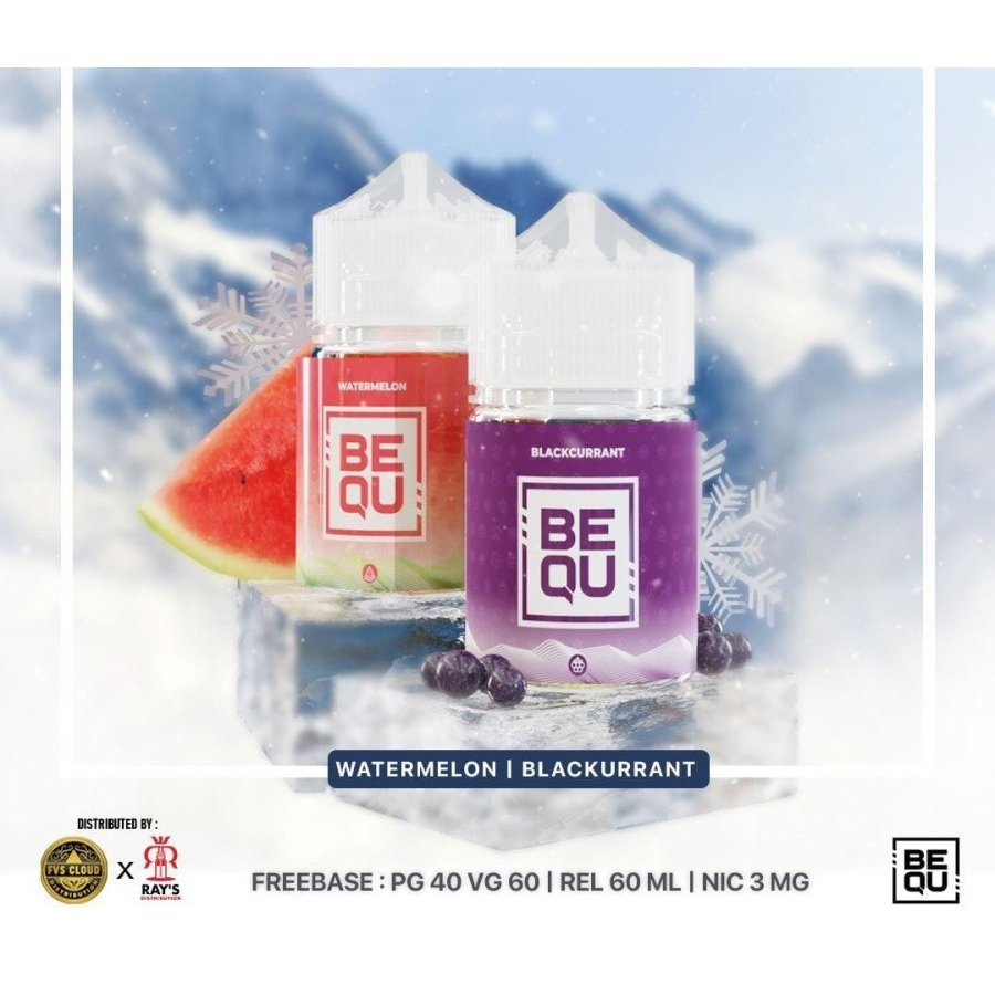 LIQUID BEQU WATERMELON / BEQU BLACKURRANT NEW FLAVOR 60MLI 3EMGE