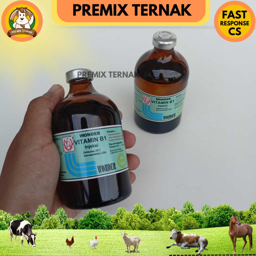 VITAMIN B1 WONDER 100ml - Vitamin B1 untuk Hewan - Vit B1 hewan