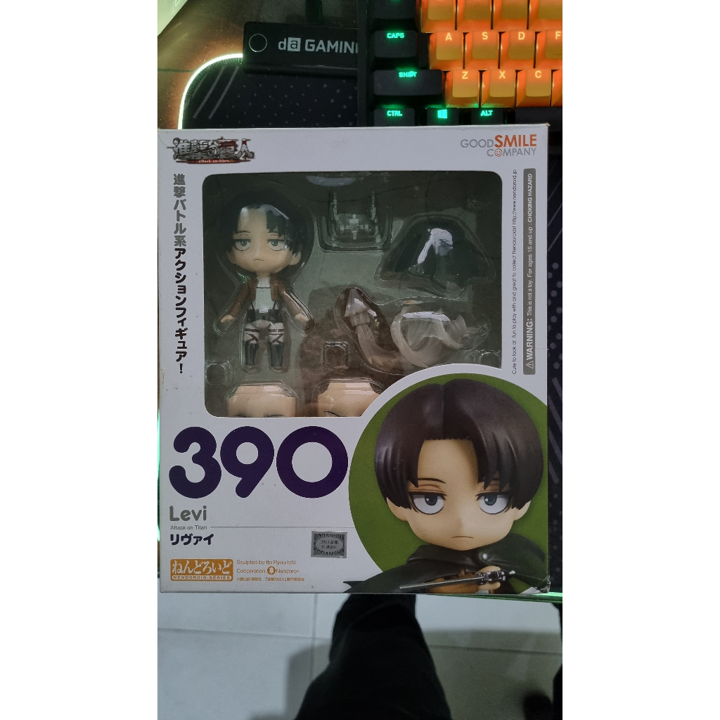 Original Nendoroid Levi 390 - Attack on Titan (BIB)