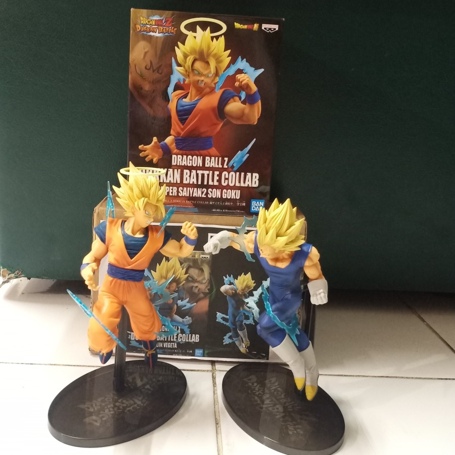 Action Figure Dragon Ball Z Dokkan Battle Collab Goku vs Majin Vegeta