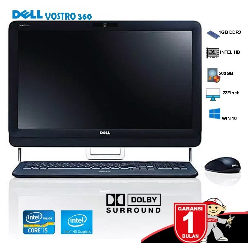 PC All In One DELL Vostro 360 Core i3/i5 | 4GB/500GB | 23&quot; FHD Touch