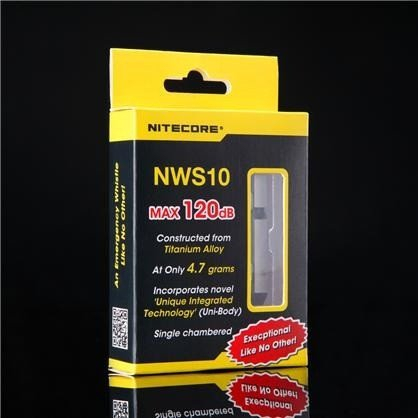 NITECORE Peluit Outdoor Emergency Whistle 120 dB - NWS10 - Titanium Silver