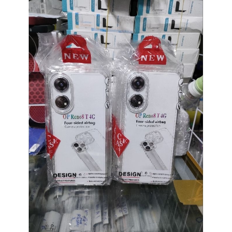 Softcase Reno 8T 4G Silikon Casing Case Bening Transparan Pelindung Pro Camera