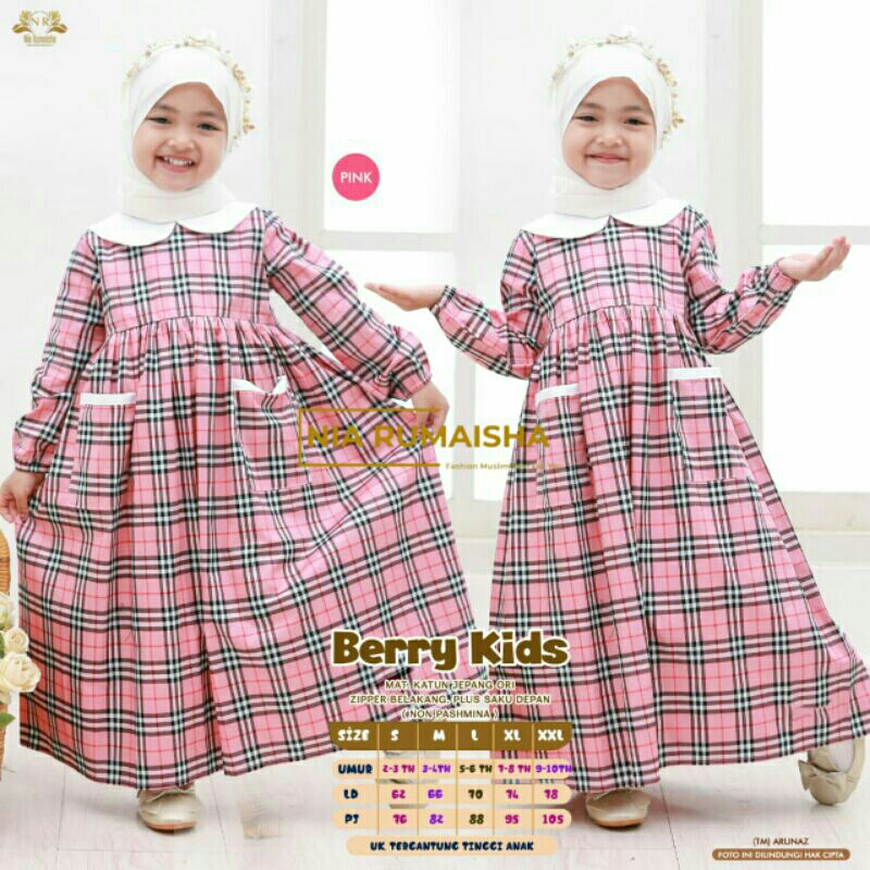 Berry gamis anak Nia Rumaisha