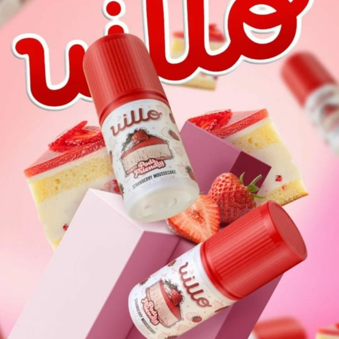 Willo Strawberry Moussecake Pods Friendly 30ML by VapeOn x VSS x Tetra