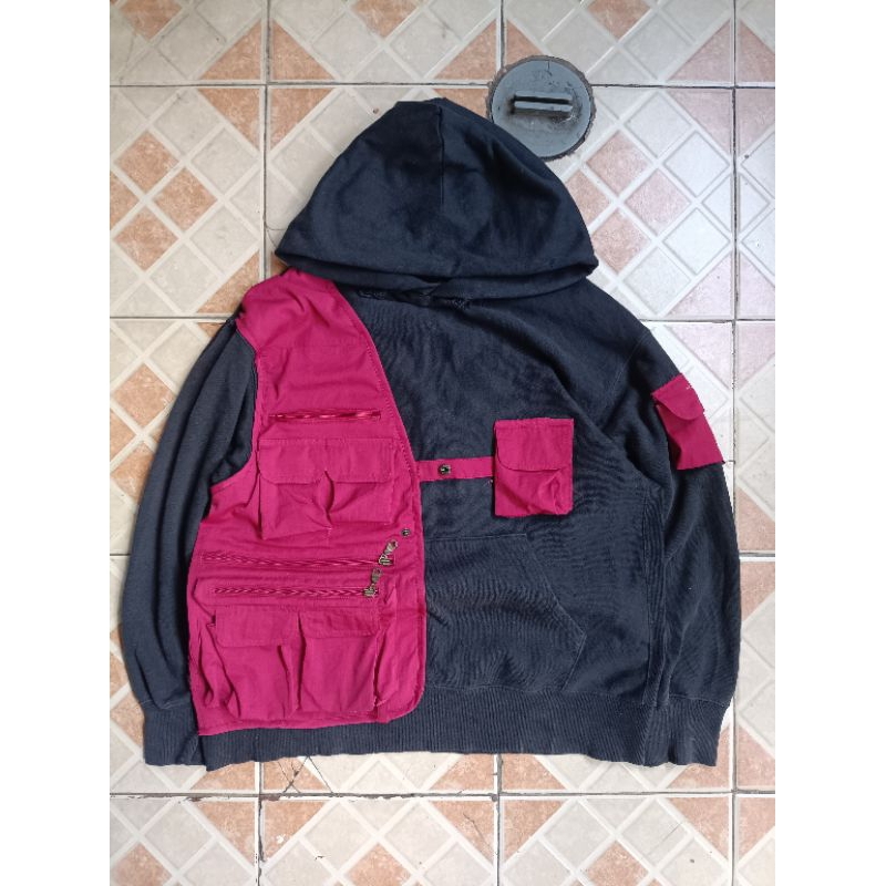UNIQLO HOODIE REWORK TACTICAL VEST
