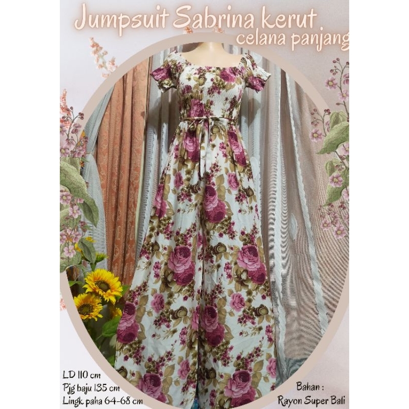 Jumpsuit Sabrina celana panjang //Jumpsuit Sabrina