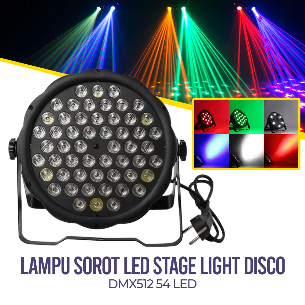 Lampu Sorot LED Outdoor Spotlight Waterproof RGB 350W 110V - SH54 - Black