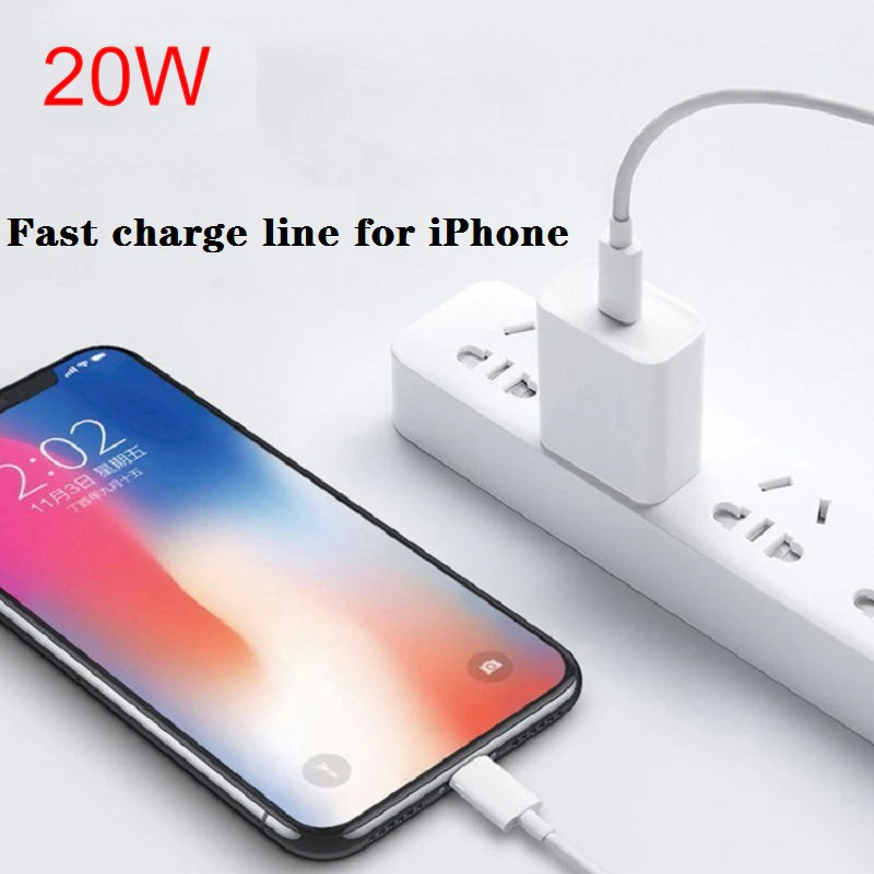 AMZWN Charger Type C PD 20W EU Plug for iPhone 14 - JB0QC01 - White