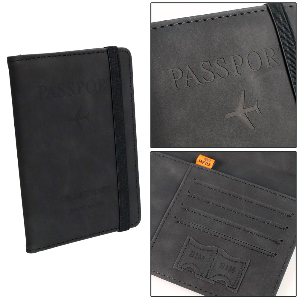 Dompet Paspor Cover Card Holder Travel Wallet RFID Blocking - YXY79