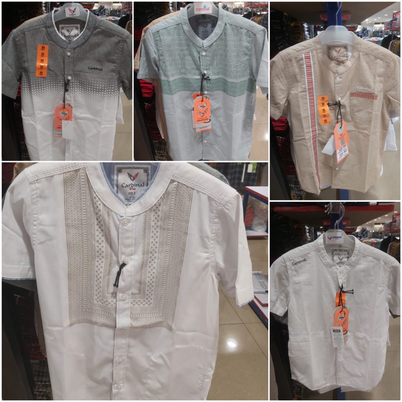 Kemeja koko anak lenga pendek Cardinal Kids (4-16th)