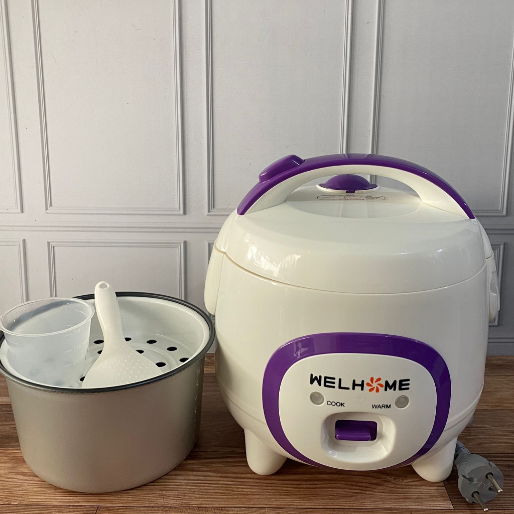 Rice Cooker / Penanak Nasi Welhome 1.2 Liter 3 in 1