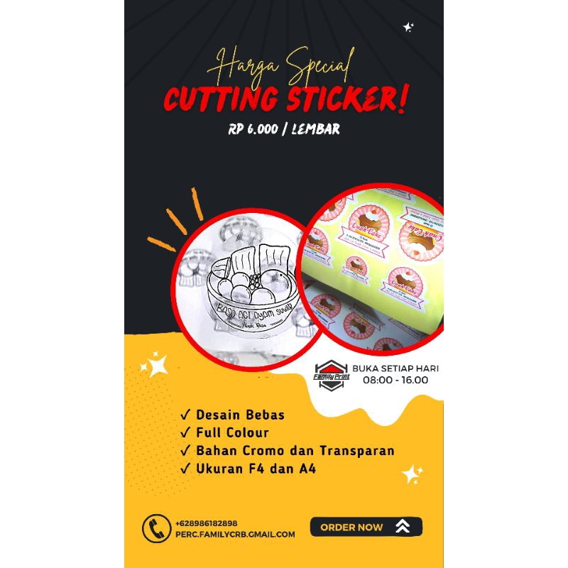 

cutting sticker produk