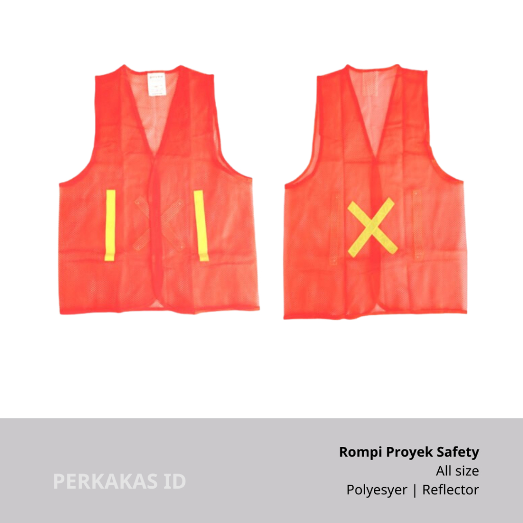 Rompi Safety Proyek Jala Hijau Polyester GOSAVE