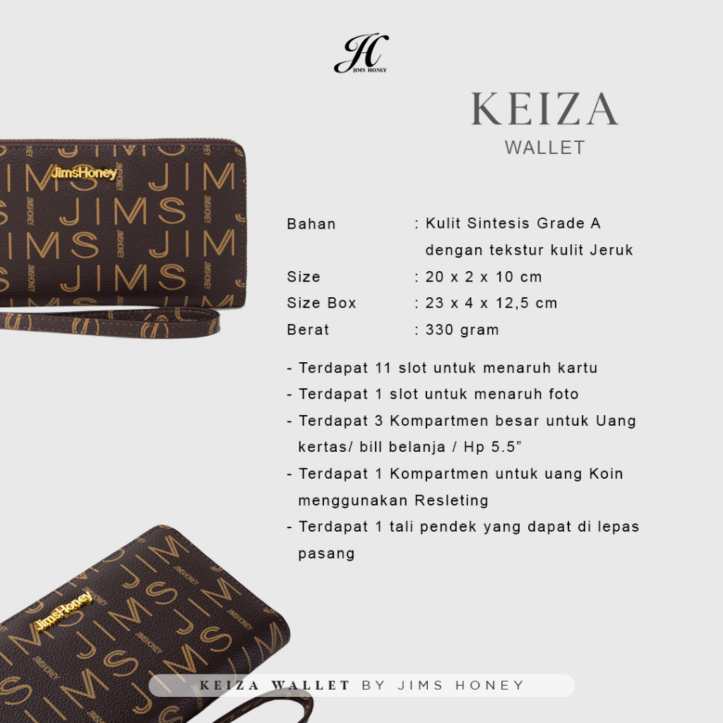 JIMS HONEY DOMPET WANITA KEIZA WALLET (FREE EXCLUSIVE BOX)