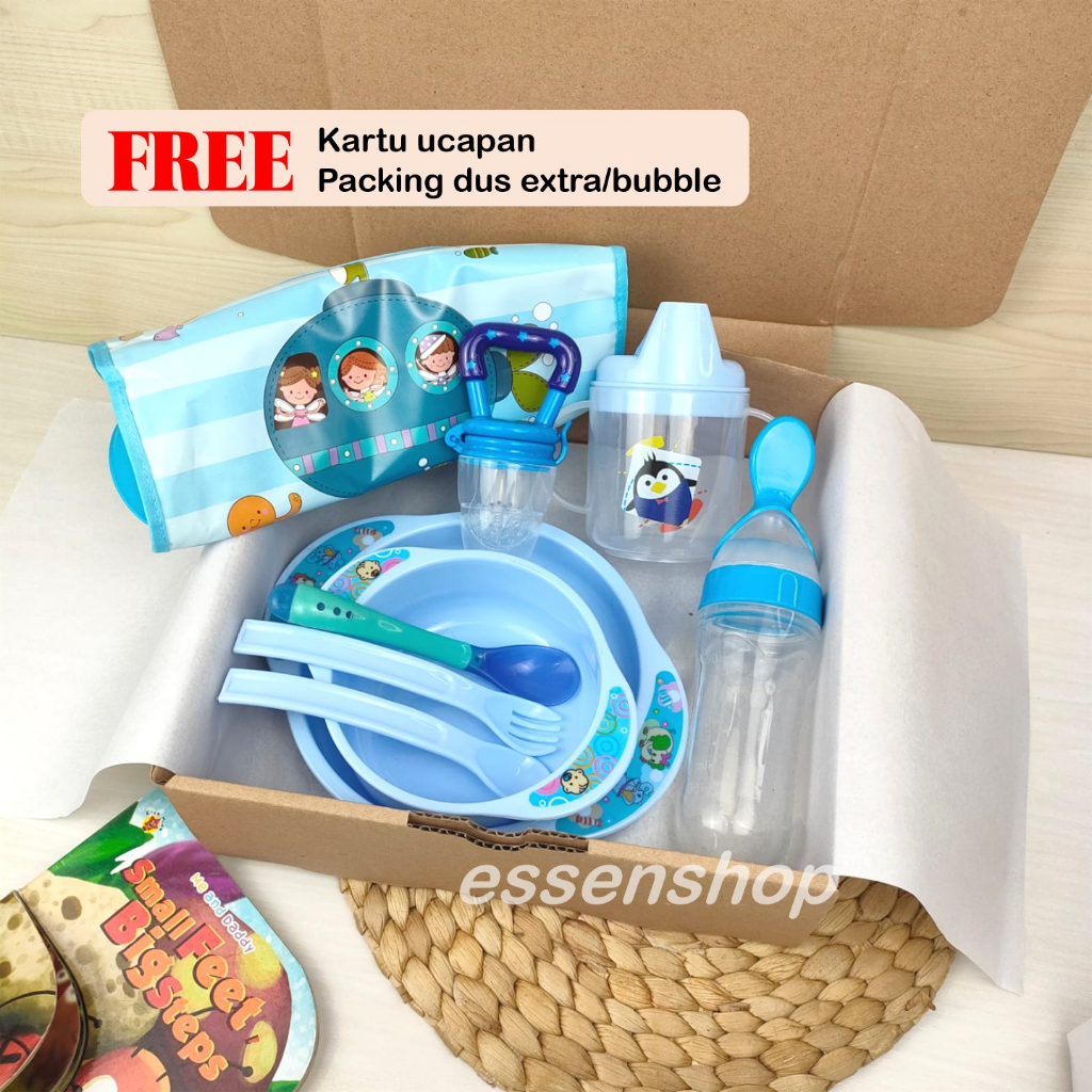 Kado bayi hampers baby feeding set alat makan mpasi