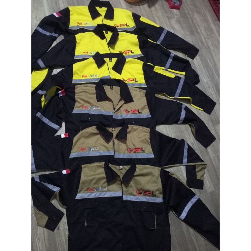 wearpack custom bordir satuan/seragam kerja custom/wearpack bordir satuan/seragam kerja custom bordi