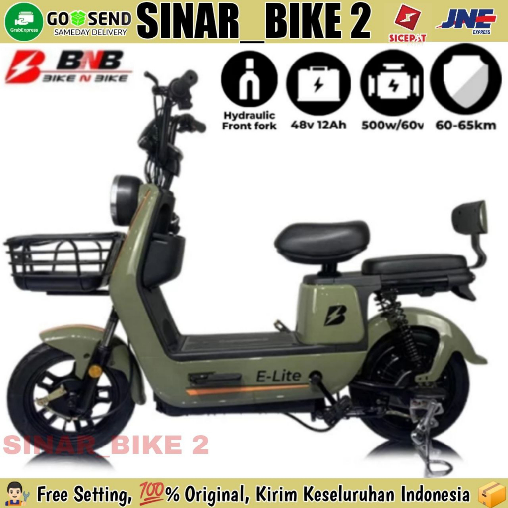 Sepeda Listrik BNB N Bike E-Lite 500 Watt Electric Bike