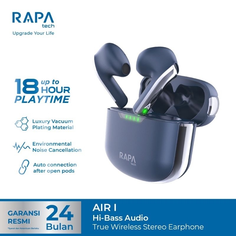 Rapa TW1011 TWS Bluetooth 5.3 Earphone Hi-Bass Audio