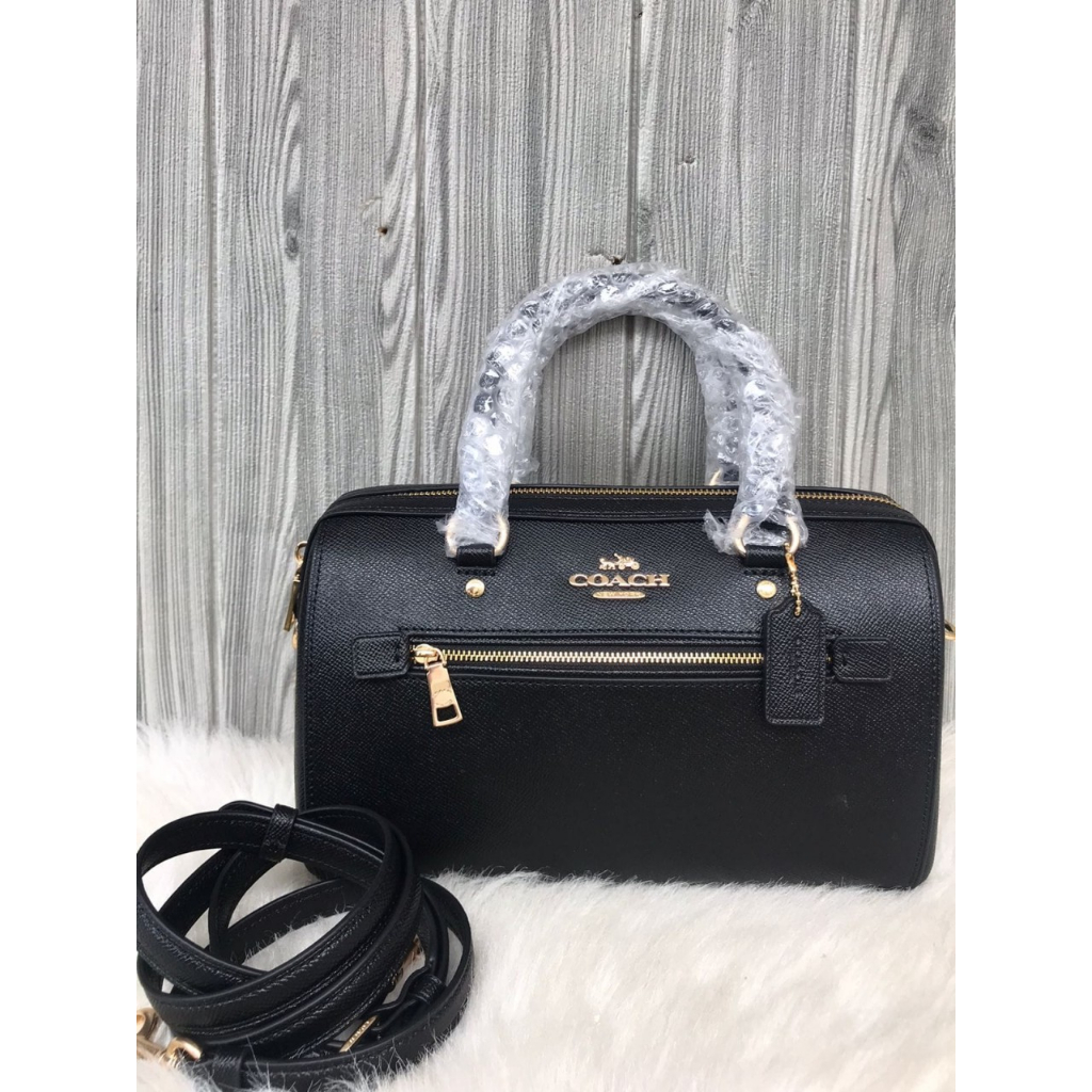 Tas Branded ori F79946 Rowan satchel black ghw