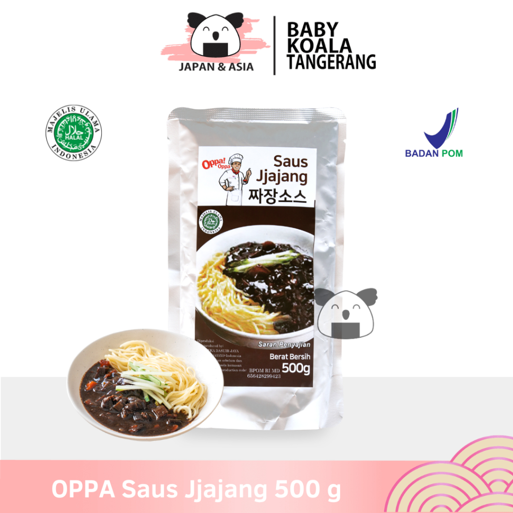 OPPA Saus Jjajang 500 g Halal |  Saus Jajangmyeon |  Pasta Kedelai Hitam,,,---