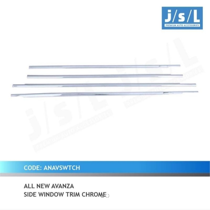 Side Window Trim Chrome Garnis Lis Kaca Samping All New Avanza Xenia Veloz 2012 2013 2014 2015 2016 