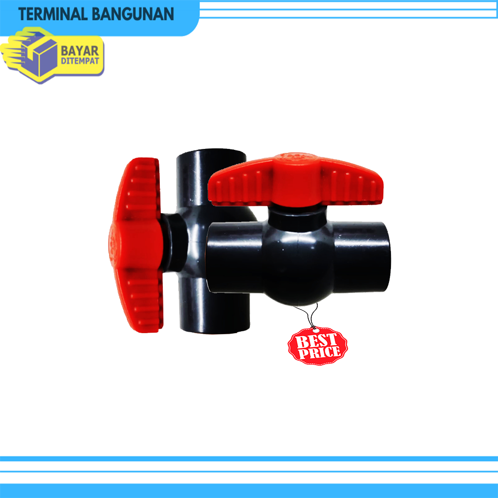 Ball Valve CISAL 828 1 1/2 - 1 1/4 - 2 Inch Keran Stop Compact PVC