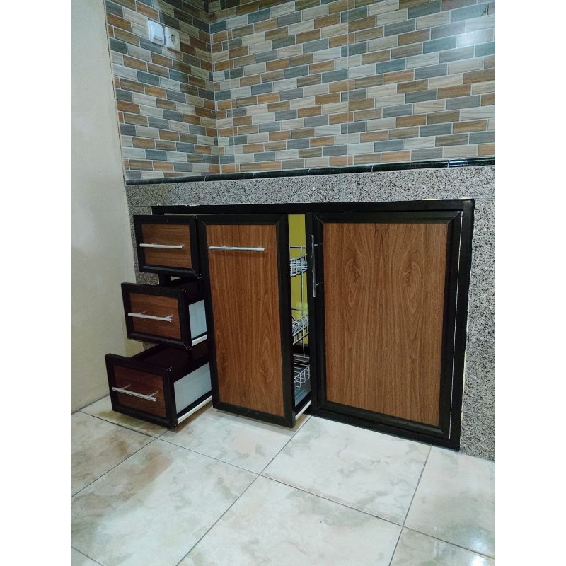 KITCHEN SET MINIMALIS ALUMINIUM CUSTOM