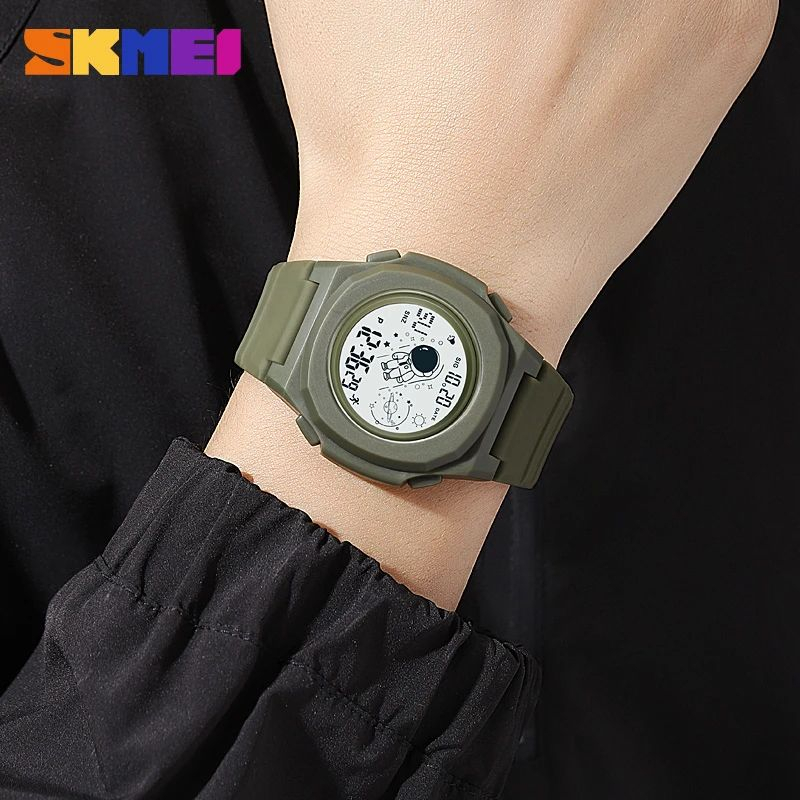 SKMEI 2024 Jam Tangan Pria Wanita Digital Astronout Anti Air 5 Bar WATCHKITE WKOS