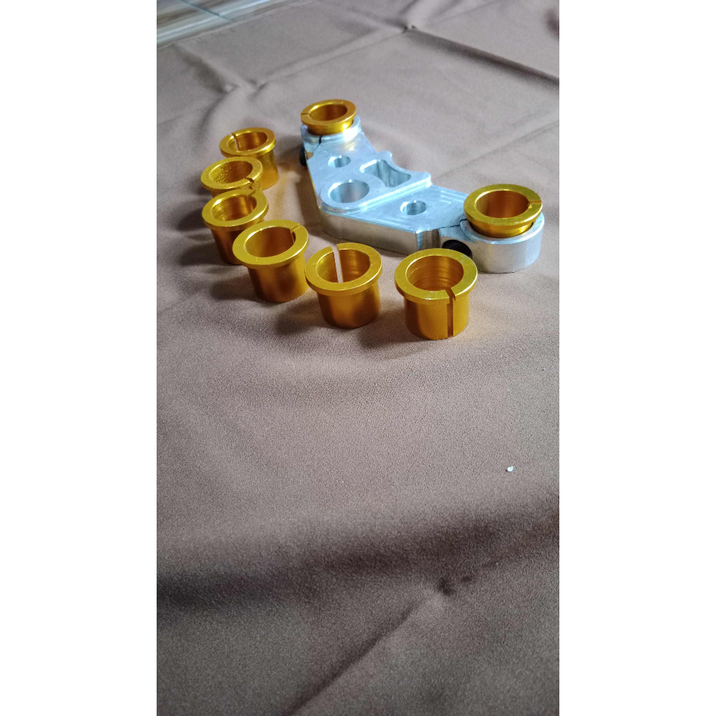 Ring Shock Segitiga Skok Atas AS 33 KE AS 26 2Pcs Cincin T Atas Skok Atas Set Kiri Kanan Warna Gold