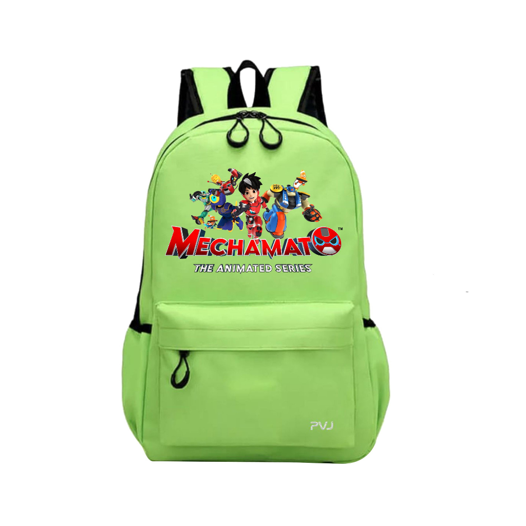 PVJ - Tas Ransel Anak Motif Mechamato Boboboy Animasi Backpack Laki-laki dan Perempuan