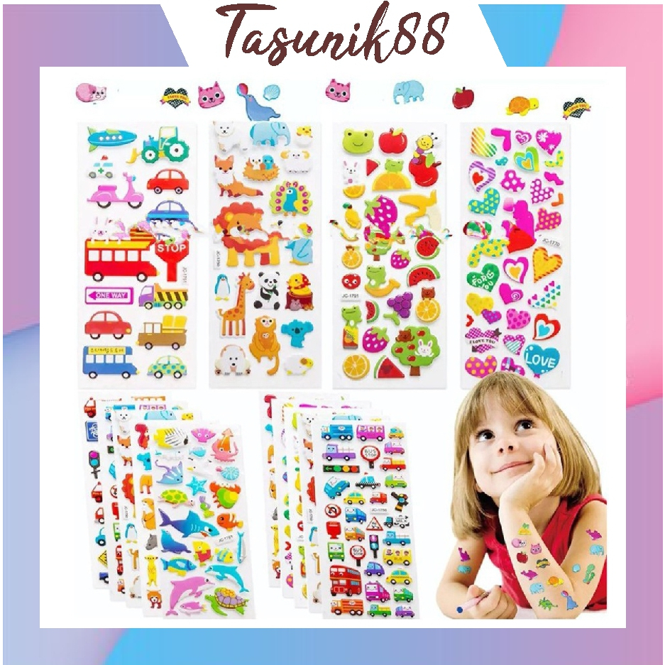 

⭐TasUnik88⭐ Stiker Mainan Anak 3D Stiker Tempelan Karakter Timbul panjang / Stiker / Stiker Emboss 3d / Embossed Stiker S057