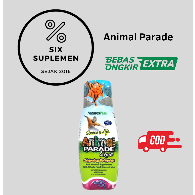 Nature's Plus Animal Parade Liquid Natures 8oz BPOM Nutrisi Anak