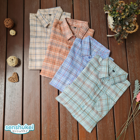 [Brandedbaby] 3T-13T Kemeja anak laki-laki import flanel premium motif kotak lengan pendek lengan panjang / Kemeja lebaran anak terbaru 2023 lengan pendek lengan panjang / Kemeja anak laki cowok import