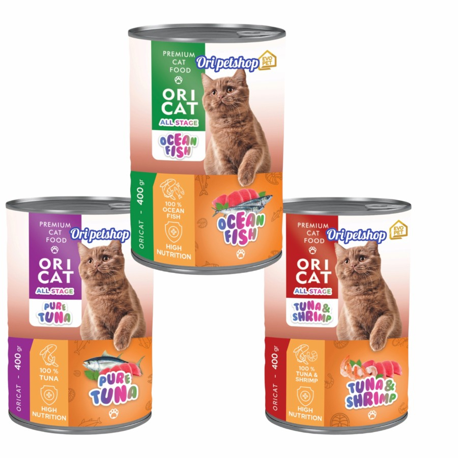 (12) Ori Cat Can All Varian Wet Food Makanan Kucing Kaleng - Gosend