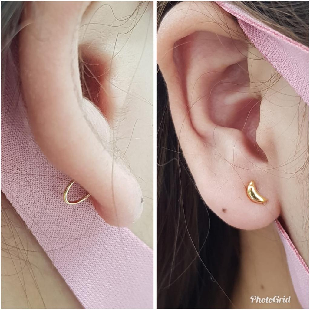 Anting Bayi 700/16k  Giwang Putar Bayi / Giwang Toge Bayi / Anting anak EMAS ASLI 16K | NEWBORN KIDS BABY EARINGS REAL GOLD