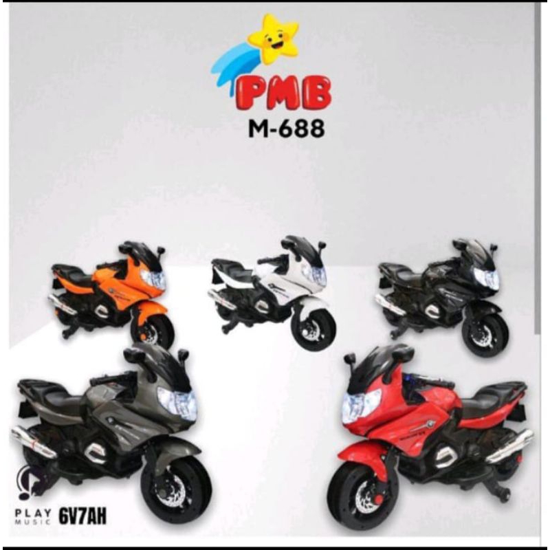 mainan motor aki M-688 type raid