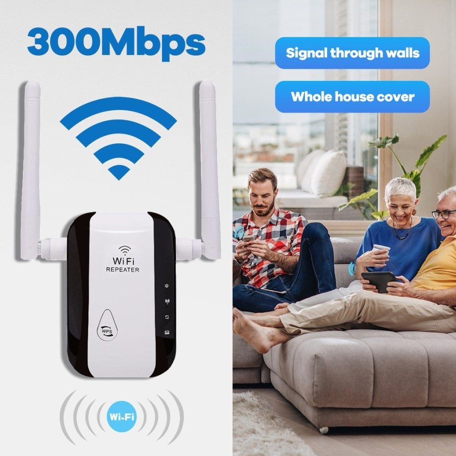 Penguat Sinyal Wifi Repeater 300Mbps Wireless Murah