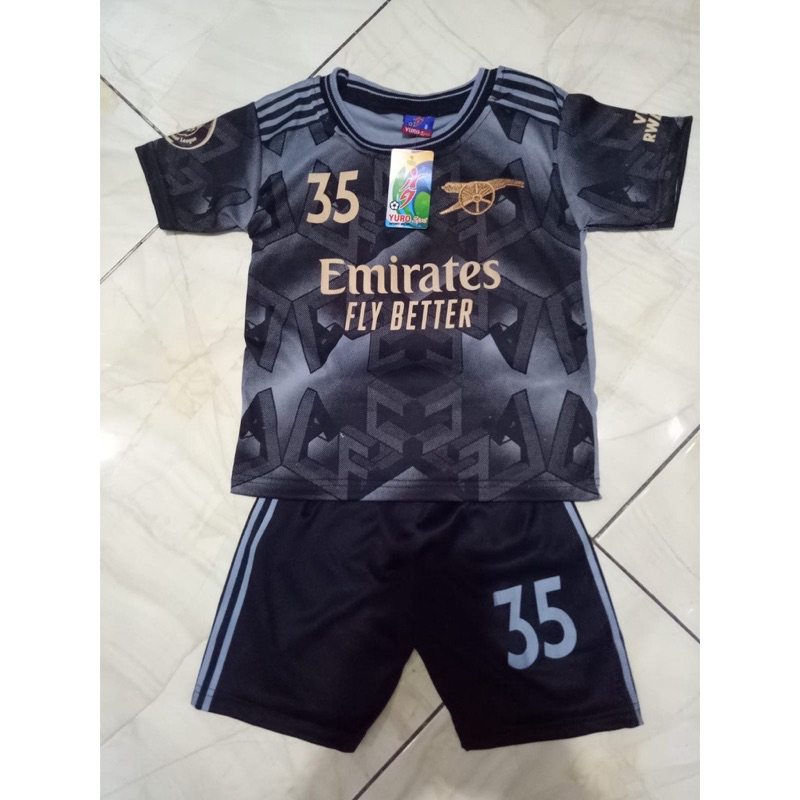 setelan bola jersey anak arrseenall kids terbaru